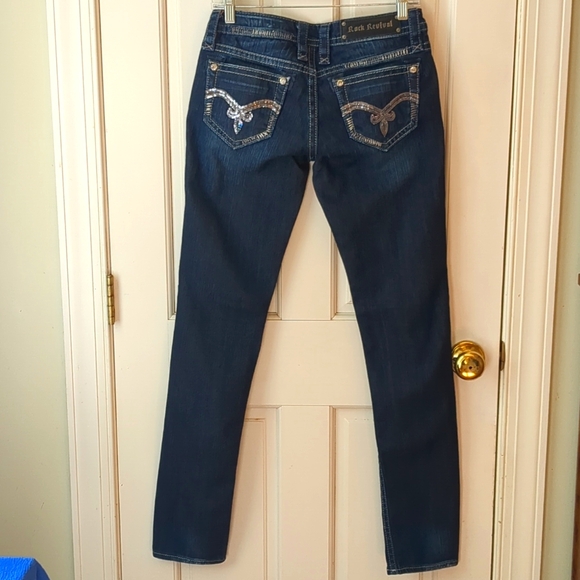 Rock Revival Kathy Skinny Jeans Style RE8307SL - Picture 3 of 8